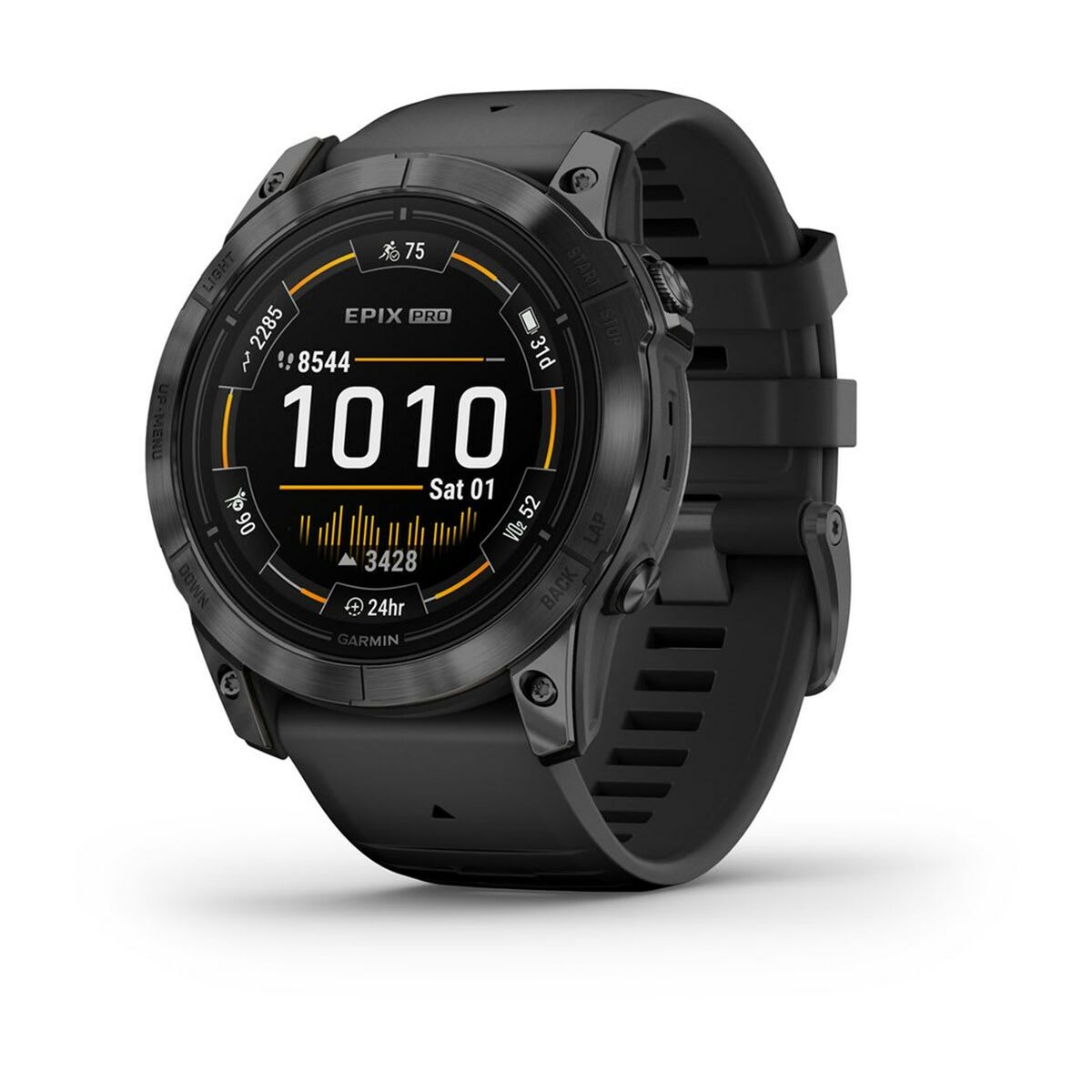 Smartwatch met Stappenteller GARMIN Zwart Grijs - Padelplezier.nl